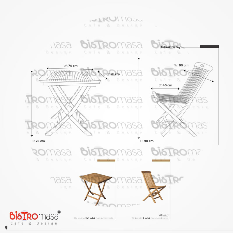 Sibirya Teak Masa Sandalye Takımı